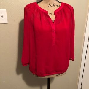 NWT Liz Claiborne sheer top - Size Petite M